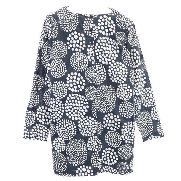 Marimekko Общее ручка Длинный рукав цельный 36 Застежка на пуговицы сзади Женский Б/у