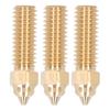 3Pcs 3D Printer Nozzle Kit Extruder Brass Nozzles High Flow High Temperature Resistant for Creality