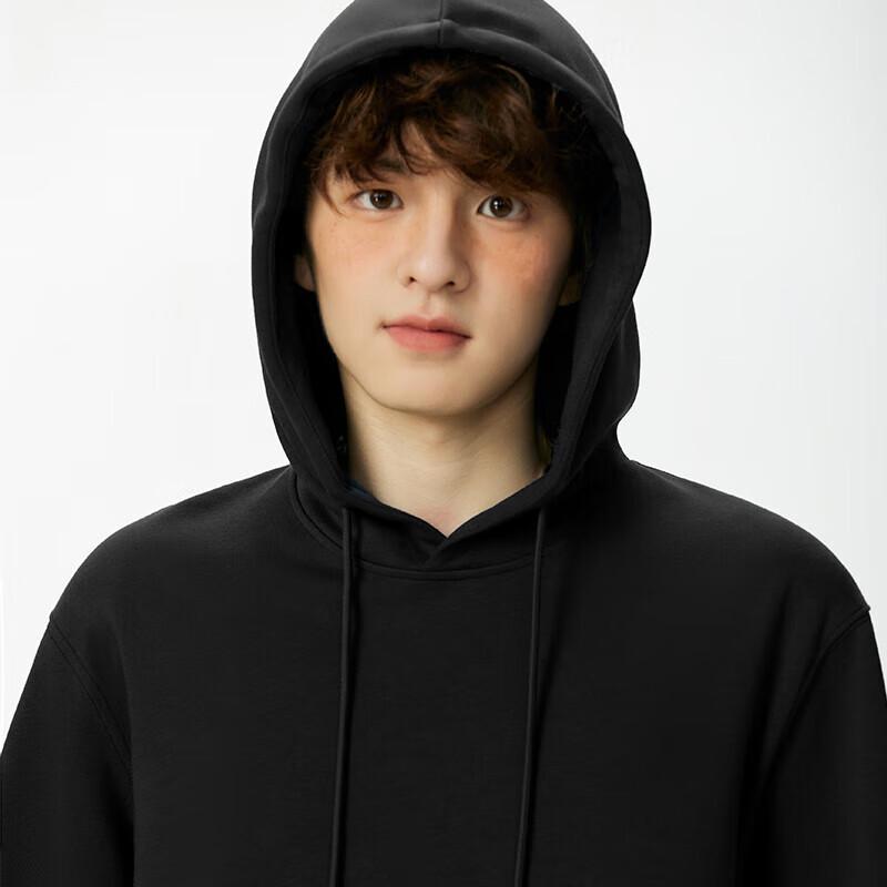 MINISO Men's Heavyweight Panda Badge Pullover Hoodie