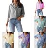 Streetwear Loose Fit Shirt With Long Sleeves For Casual Women