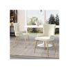 Chaises De Salle À Manger - MUVOE - Ensemble De 6 - Velours Beige - Pieds En Métal Doré - Design Moderne