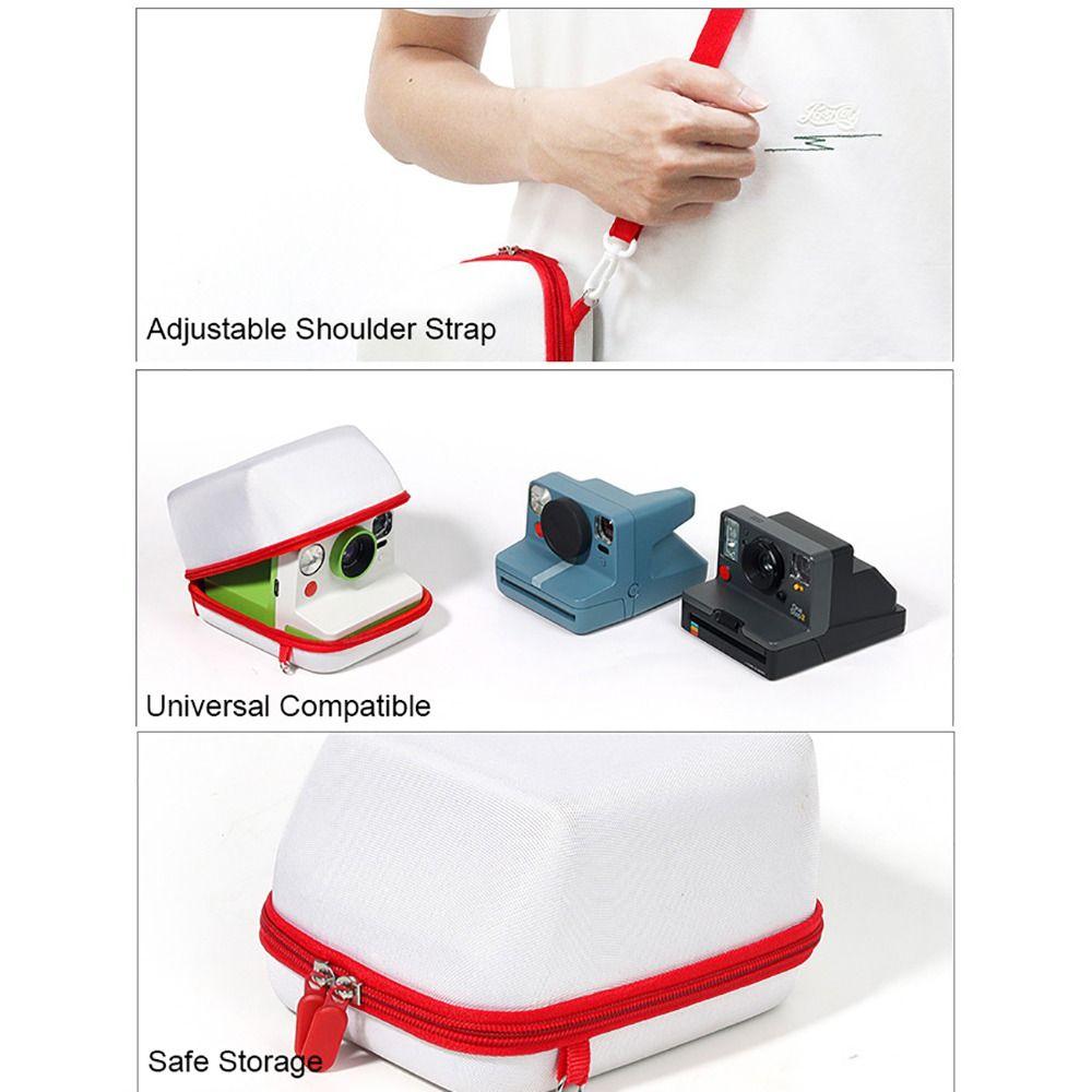 Universal Instant Camera Storage Bag Shockproof Crossbody for Polaroid GO/One Step 2/NOW+ Travel