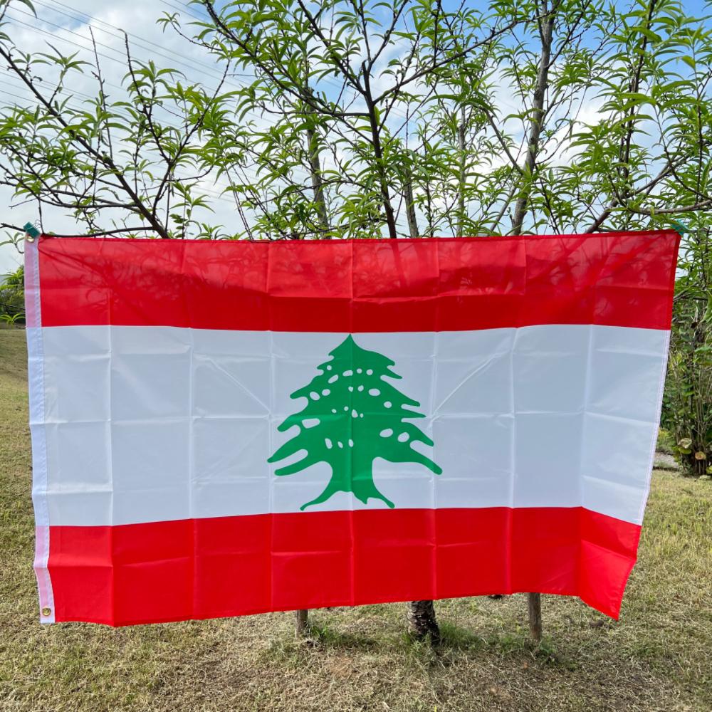 Lebanon Flag 90x150cm, 3*5FT Republic of Lebanon Lubnan flag Indoor Outdoor Hanging polyester flag