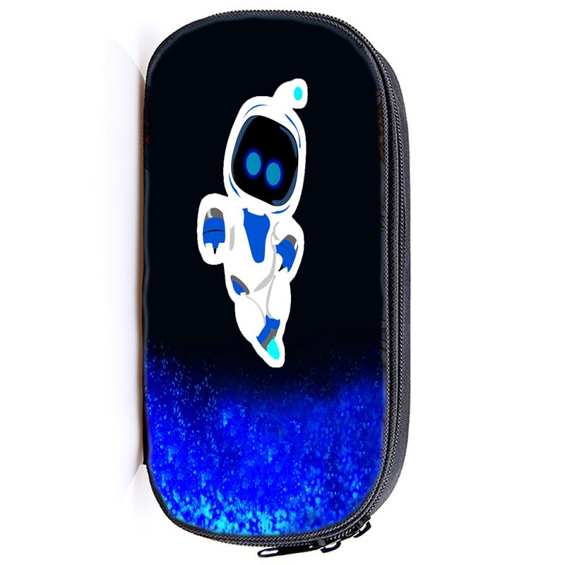 Пенал для карандашей Astro Bot Astronaut с застежкой-молнией, сумка-карандаш, функциональный портативный пенал с застежкой-молнией, канцелярские принадлежности для студентов