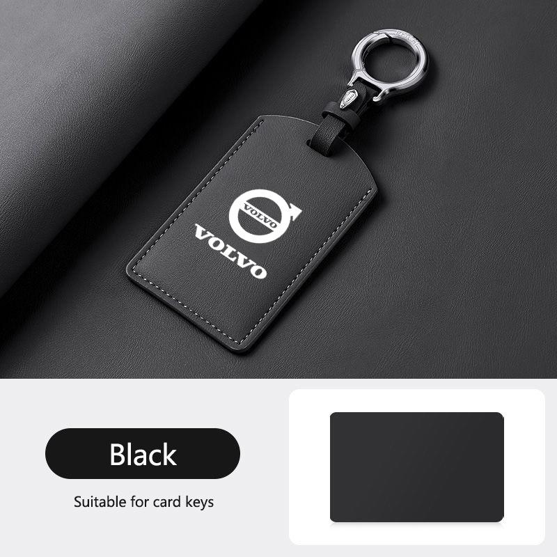 Кожаный чехол-кошелек для умной NFC-карты-ключа автомобиля, сумка для ключей, держатель-оболочка для Volvo EM90 EX30 2024 Polestar, аксессуары для защиты автомобильного ключа
