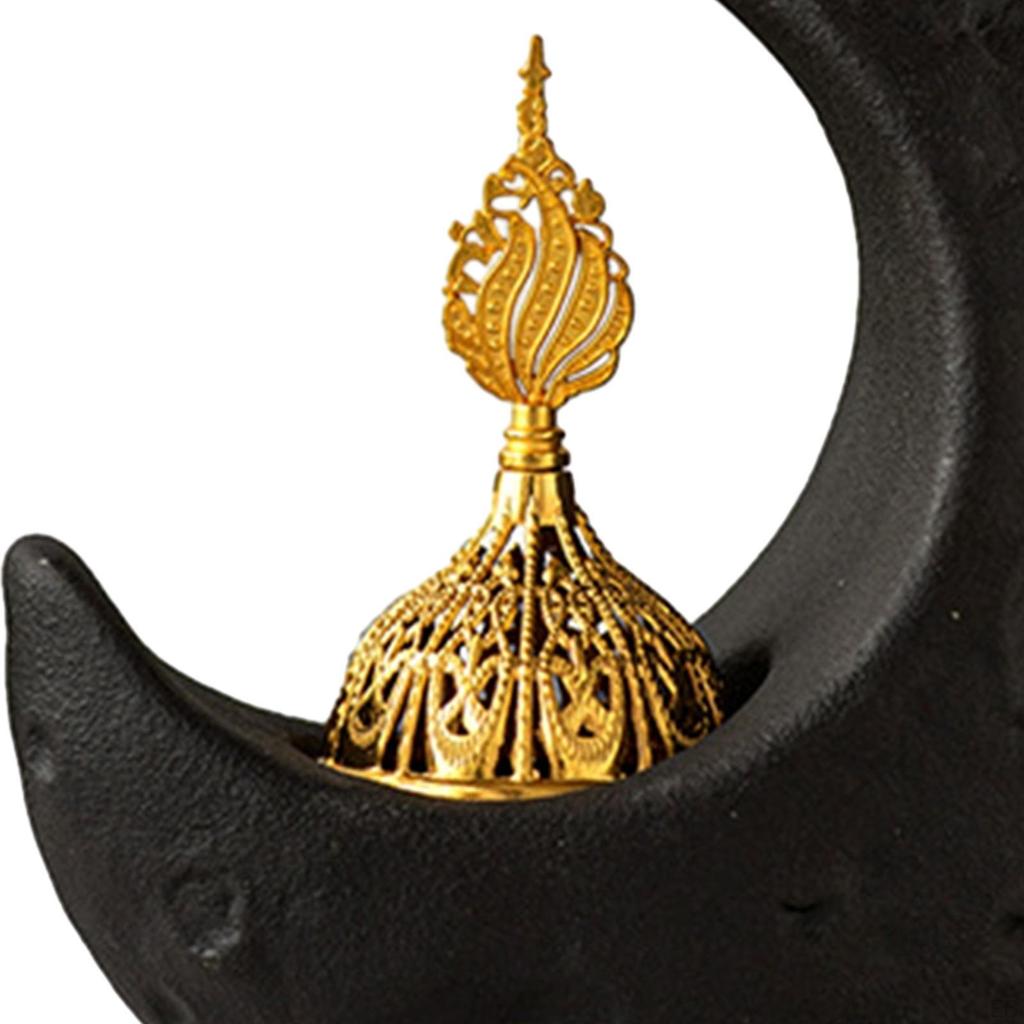 Фигурка курильницы в форме полумесяца, настольный подарок, керамическое украшение, настольное украшение для жизни