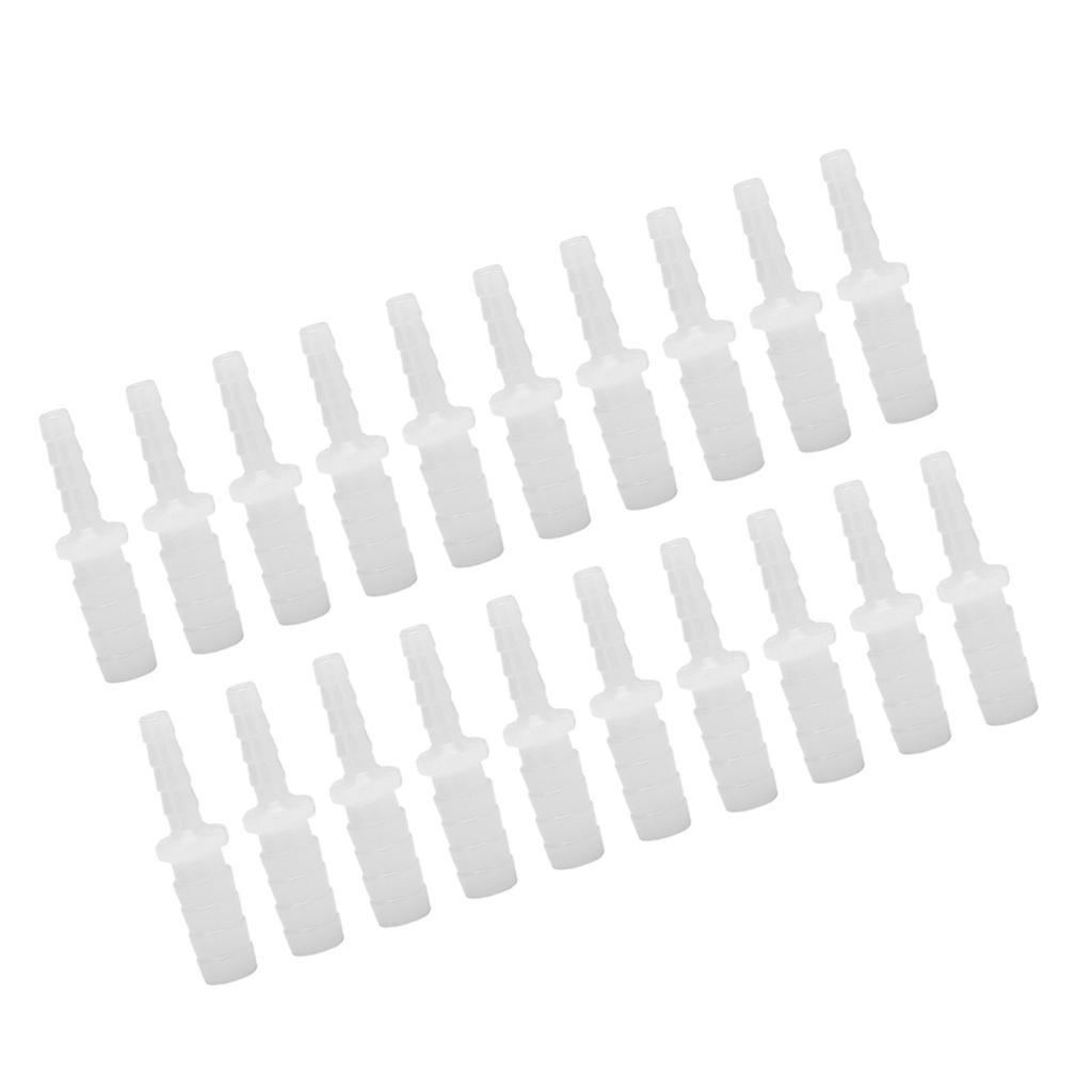 20PCS 2 Way Straight Aquarium Water Pipe Adapter Fish Tank Fittings Joint Connector