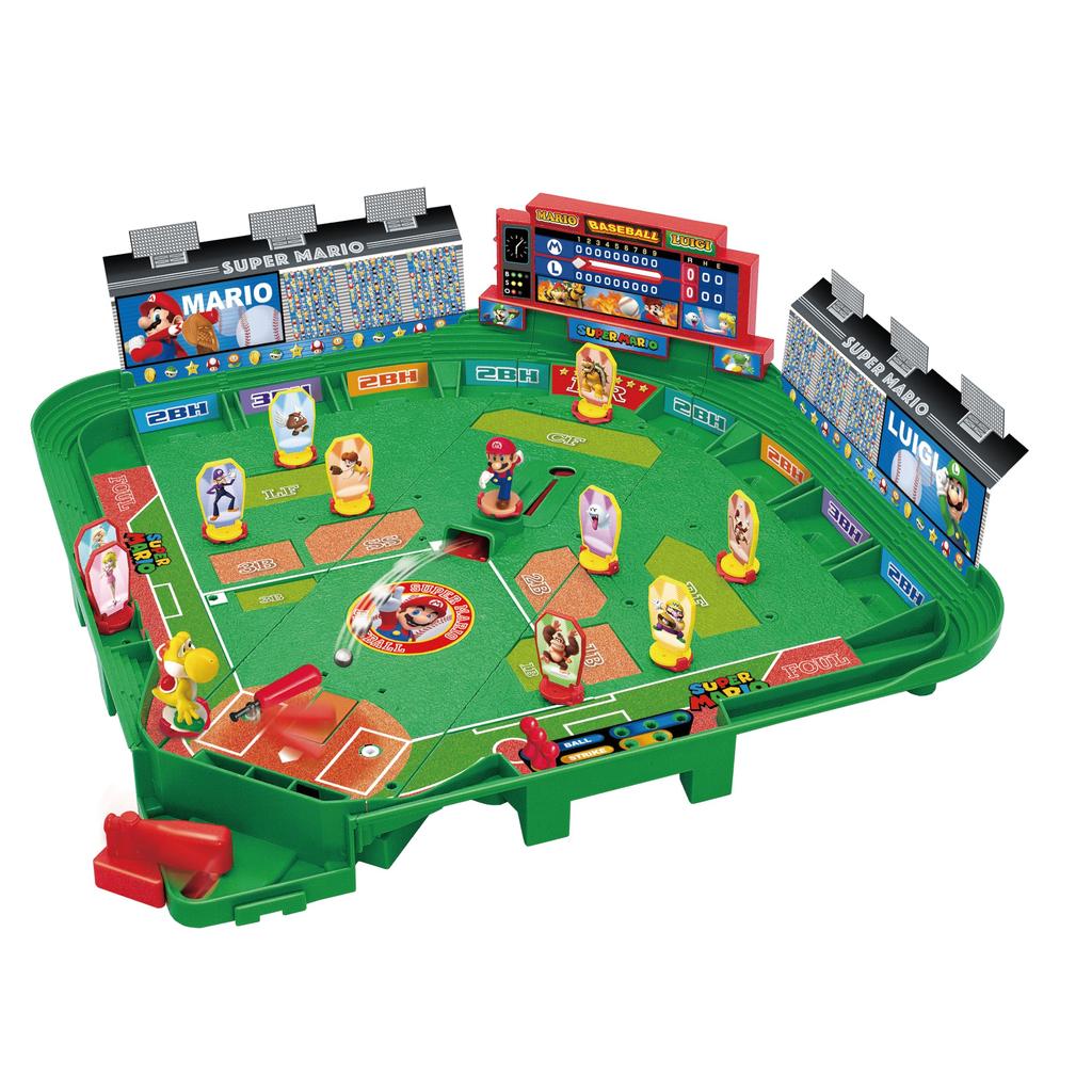 Epoch Super Mario Baseball Board 3D Stadium ST Mark Certified Toy Game for Ages 5 and 2 Players Up,