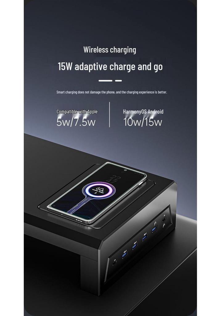 Улучшенная USB-подставка для компьютерного монитора и органайзер для рабочего стола