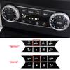 Car Central Console Air Conditioning AC Button Sticker Fit For Mercedes Benz C Class W204 GLK X204 Auto Interior