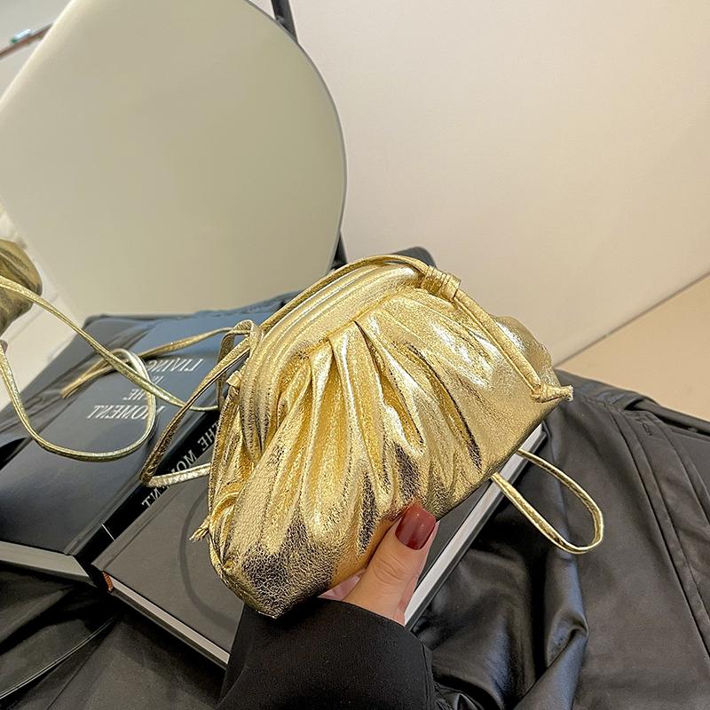 Шикарные вечерние сумочки для женщин, роскошные дизайнерские сумки, золотистые лазерные сумки через плечо, клатч для званого ужина