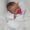 19-дюймовые готовые куклы Reborn Baby Sleeping LouLou уже окрашены целиком из силиконового винила или тканевого тела. Дополнительная кукла-эмуляция с волосами ручной работы. Детская игрушка.