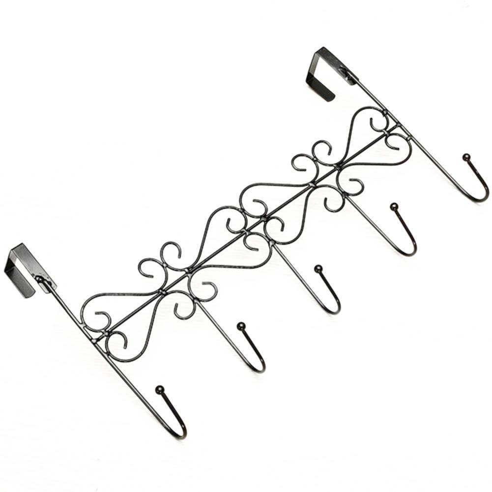 Eddya Bag Полотенце Пальто Одежда Шляпа Над Дверной Вешалкой 5-крючковый держатель для ванной комнаты ADM