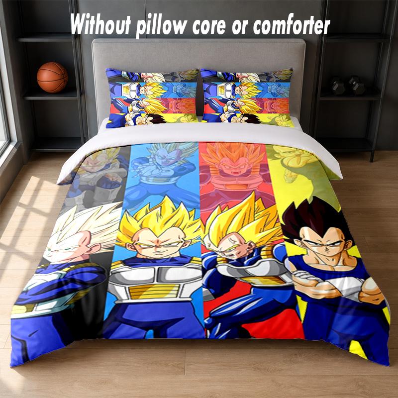 Vegeta Design Bed Bedding Set 1 Duvet Cover + 2 Pillowcases Soft Breathable Household Bed Linens