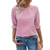New Fashion Summer Women's Clothing, Blue Striped Button-down Shirt