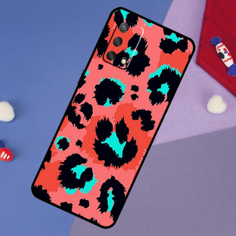 Leopard Skin Case For Oppo A78 A18 A38 A74 A94 A54 A58 A98 A80 A60 A40 A96 A76 A16 A15 A17 A57 A5 A6 Pro
