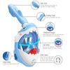 Детская мультяшная анфасовая маска для подводного плавания. Детское силиконовое зеркало для дайвинга. Противотуманное съемное сухое подводное плавание. Полнолицевая маска. Набор масок для подводного плавания.