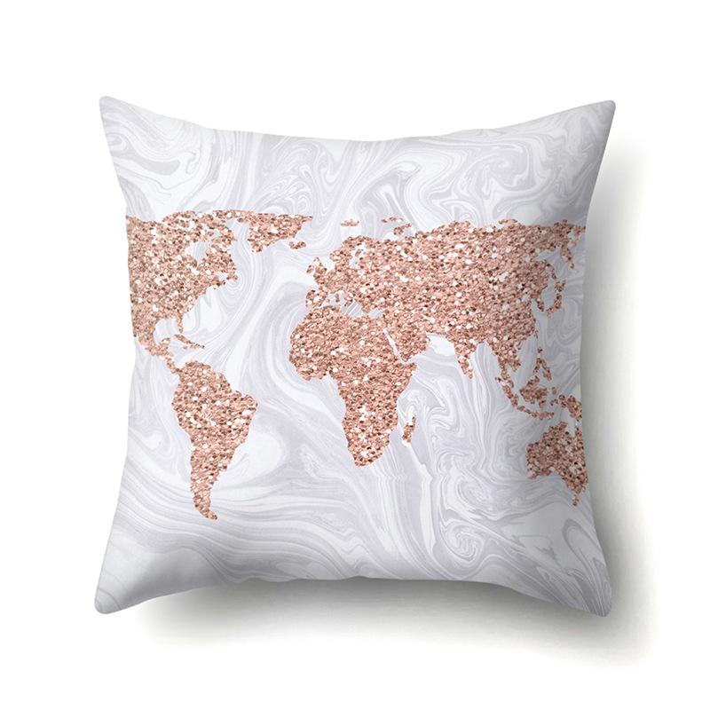 Polyester Pillowcase Automobile Decoration Home Printed Pillowcase Car Cushion Cover Bedside Pillowcase