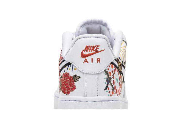 Women's Sneakers Nike Air Force 1 Low Lunar New Year (2018) (Women's) White/White-Habanero Red-Team Orange