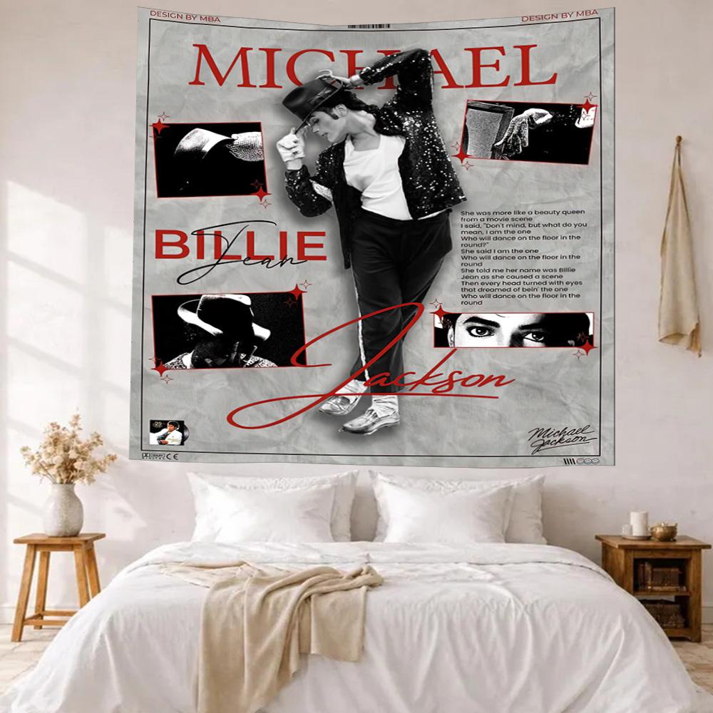 Michael Jackson3 Wall Decor Tapestry Art For Pet Memorial Birthdaywedding Party Backdrop Family Gift