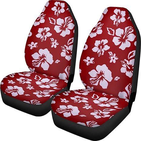 Laitu Printed Car Seat Cover, Four Seasons Thin Classic Flower Comfortable Sponge Seat Cover