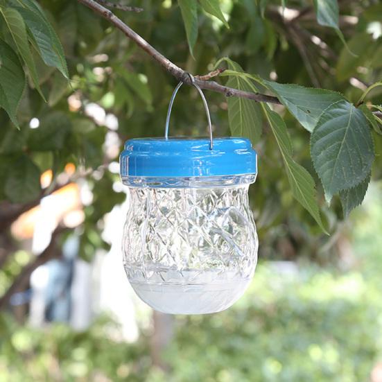 Солнечная светодиодная ловушка для насекомых, двойное подвешивание, репеллент от полетов, удобная камера, быстрая полетка