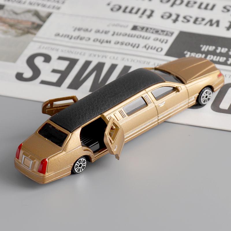 Модель автомобиля Lincoln в масштабе 1/36, удлиненная, из сплава, детская игрушечная модель автомобиля, симуляция, стретч-лимузин Lincoln, коллекционная игрушка, детский подарок