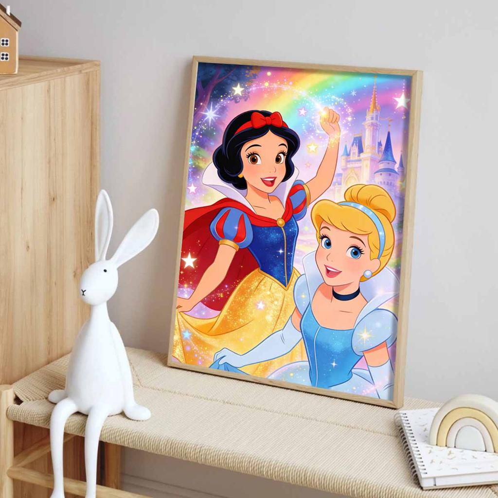 5D DIY Disney Diamond Art Painting Kit Snow White Cinderella Creative Home DecorDiamond Painting Kit