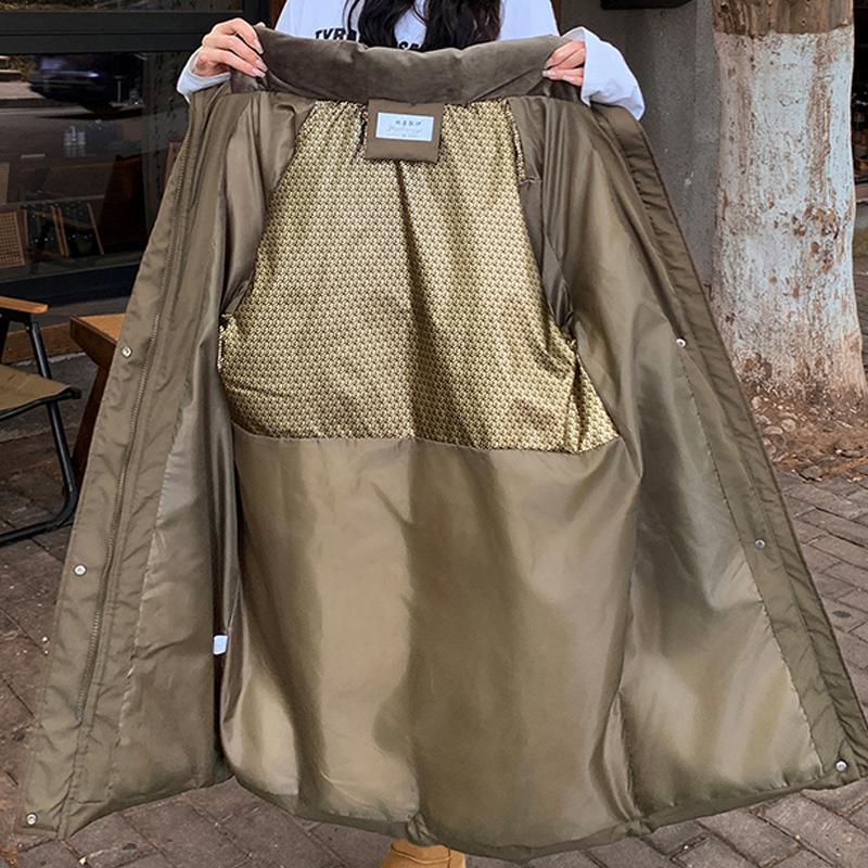 Модные длинные пальто для женщин, свободные толстые теплые женские зимние парки с капюшоном