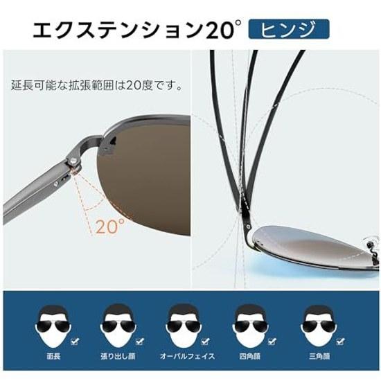 FEISEDY Teardrop Sunglasses Men Polarized Aviator Women UV400 UV Cut Mirror Metal Frame Spring Hinge Driving B1094