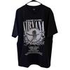 26 футболка Nirvana Nevermind Tour Tee Современный перепечаток Рок-шоу XL Черная унисекс футболка
