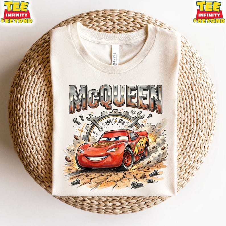 Disney Cars Lightning McQueen Shirt, Disney Cars Movie Character Shirt, Disney Vacation Trip Shirt, Disney Racing Shirt, Disney Travel Shirt