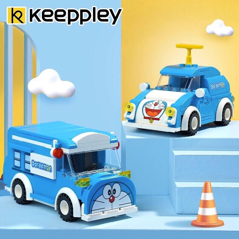 Keeppley строительные блоки Дораэмон машина автобус модель Каваии сборка детские игрушки подарок на день рождения украшения анимация периферия