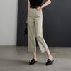 Leg slit thin casual pants for women, 2026 summer fashion, loose and versatile, slimming straight leg pants
