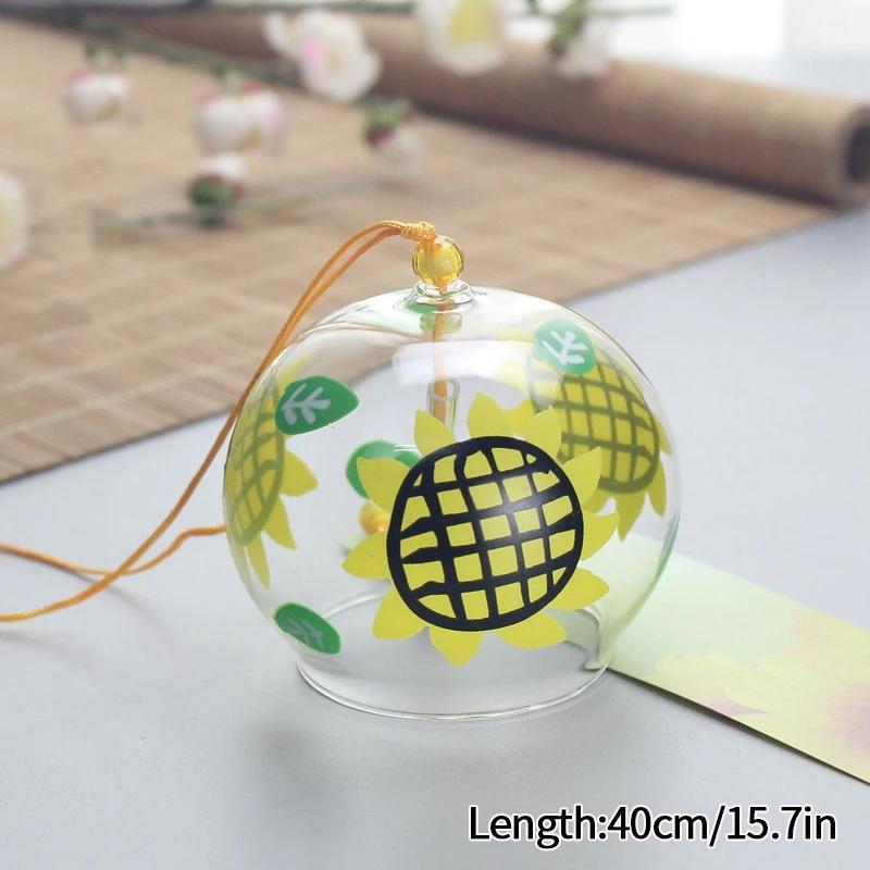 Japanese Wind Chimes Glass Wind Bell Window Hanging Wind Music Garden Hanging Pendants Outdoor Decoration Room Decor