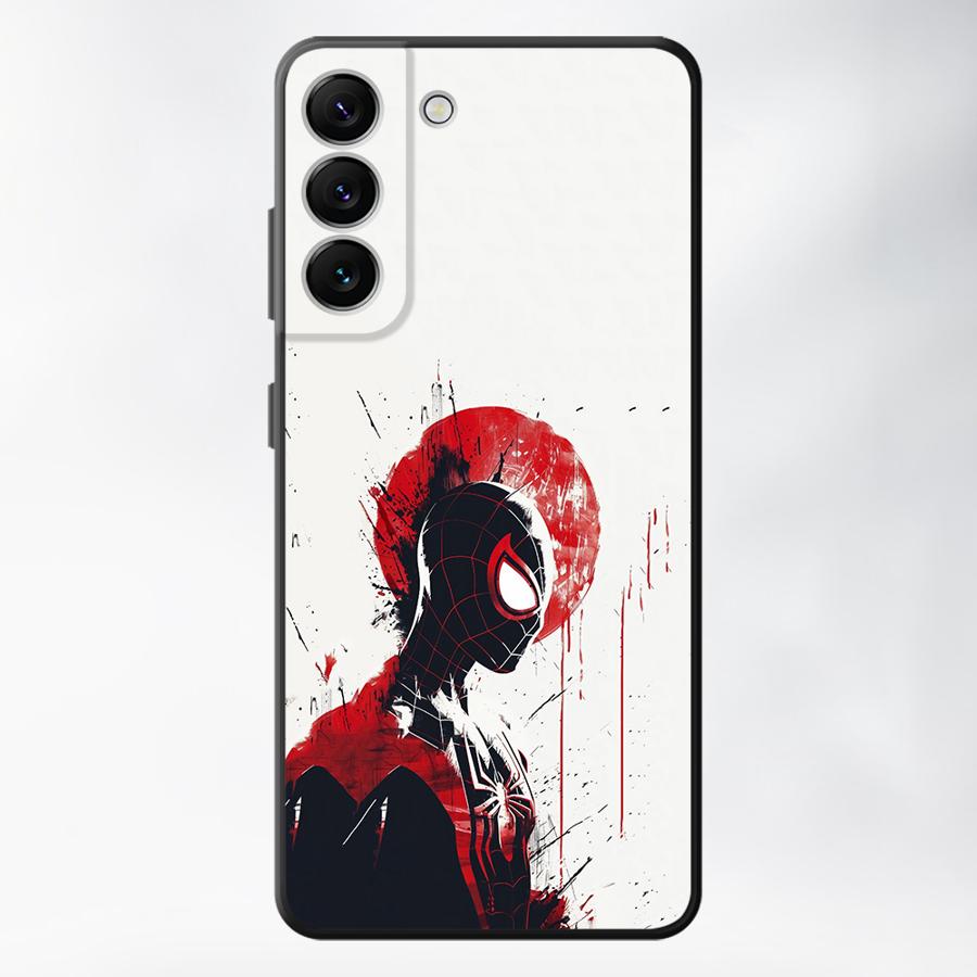 Чехол Marvel Черно-красный Человек-паук для Samsung Galaxy A57 A73 A51 A24 A26 A55 A37 A22 A32 A25 A52 A36 A53 A35 A23 Чехол для телефона A71