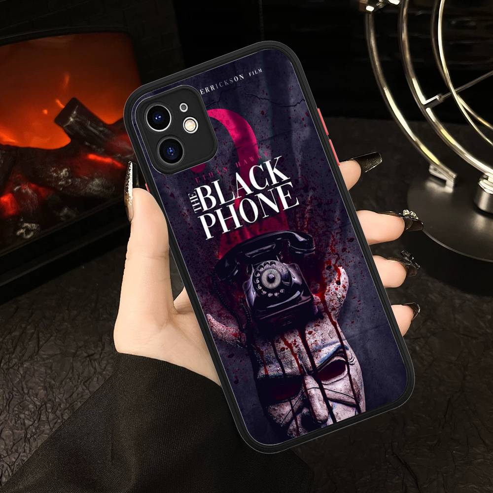 Horror Movie The B-Black P-Phone Phone Cases For IPhone 16 15 14 Plus 13 12 11 Pro Max Matte Oft Bumper Phone Cover