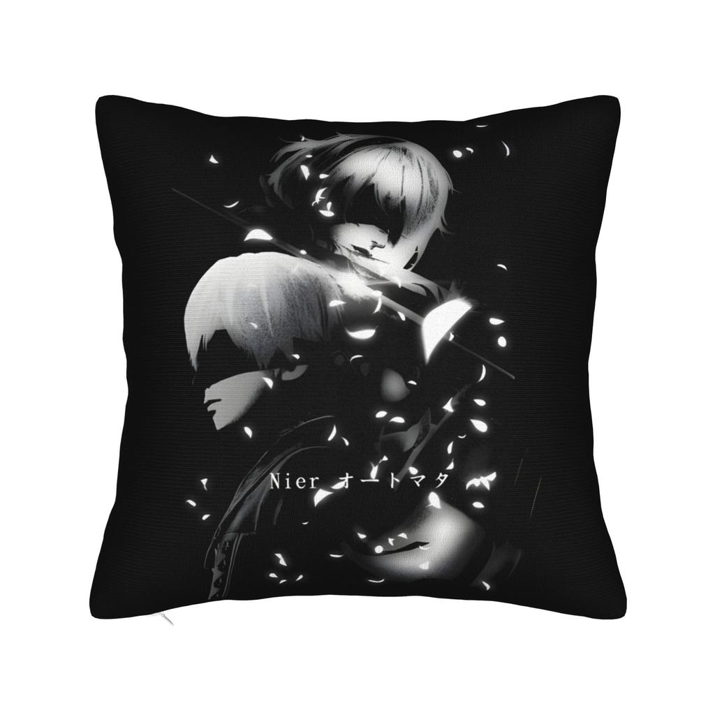 Nier Automatas Pillow Cover Design Cushion Cover Cute Funny Pillow Case For Sofa Bedroom Home Decor