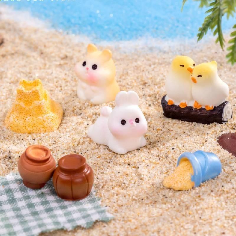 Cute Mini Resin Animal Figurines For Fairy Garden And Creative Landscaping
