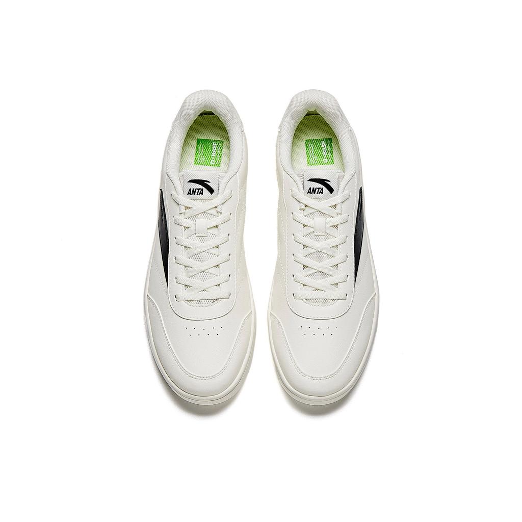 Anta Vitality Classic Retro Campus Life Fashion Универсальные низкие кроссовки Мужские кроссовки Слоновая кость Базовый черный 912618099-2