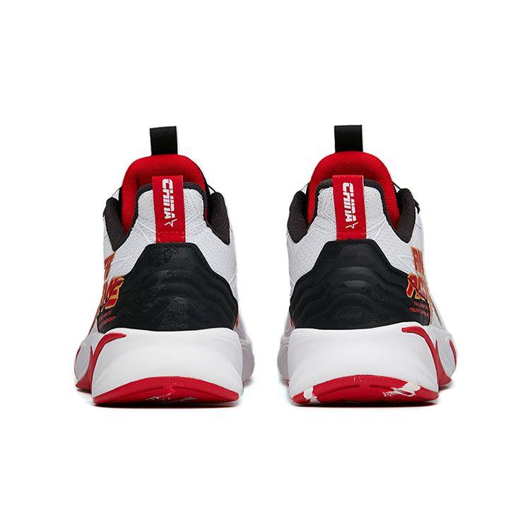 Anta Kids Sports Non-Slip Shock Absorbing Wear-Resistant Low-Top Running Shoes Kids Sneaker White Red 312215510-1