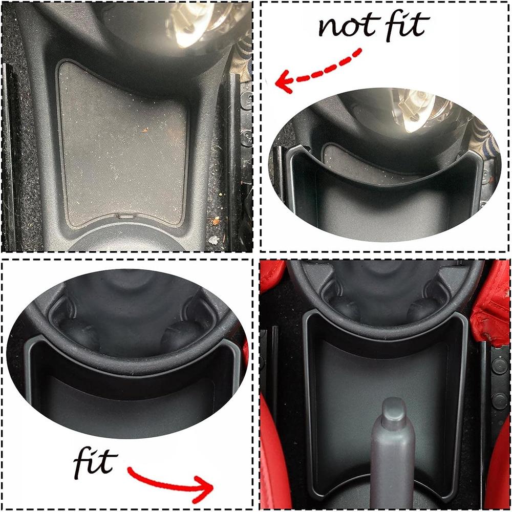 1x Аксессуары для интерьера автомобиля Ручной тормоз Передний ящик для хранения ABS Для Fiat 500 2011-15