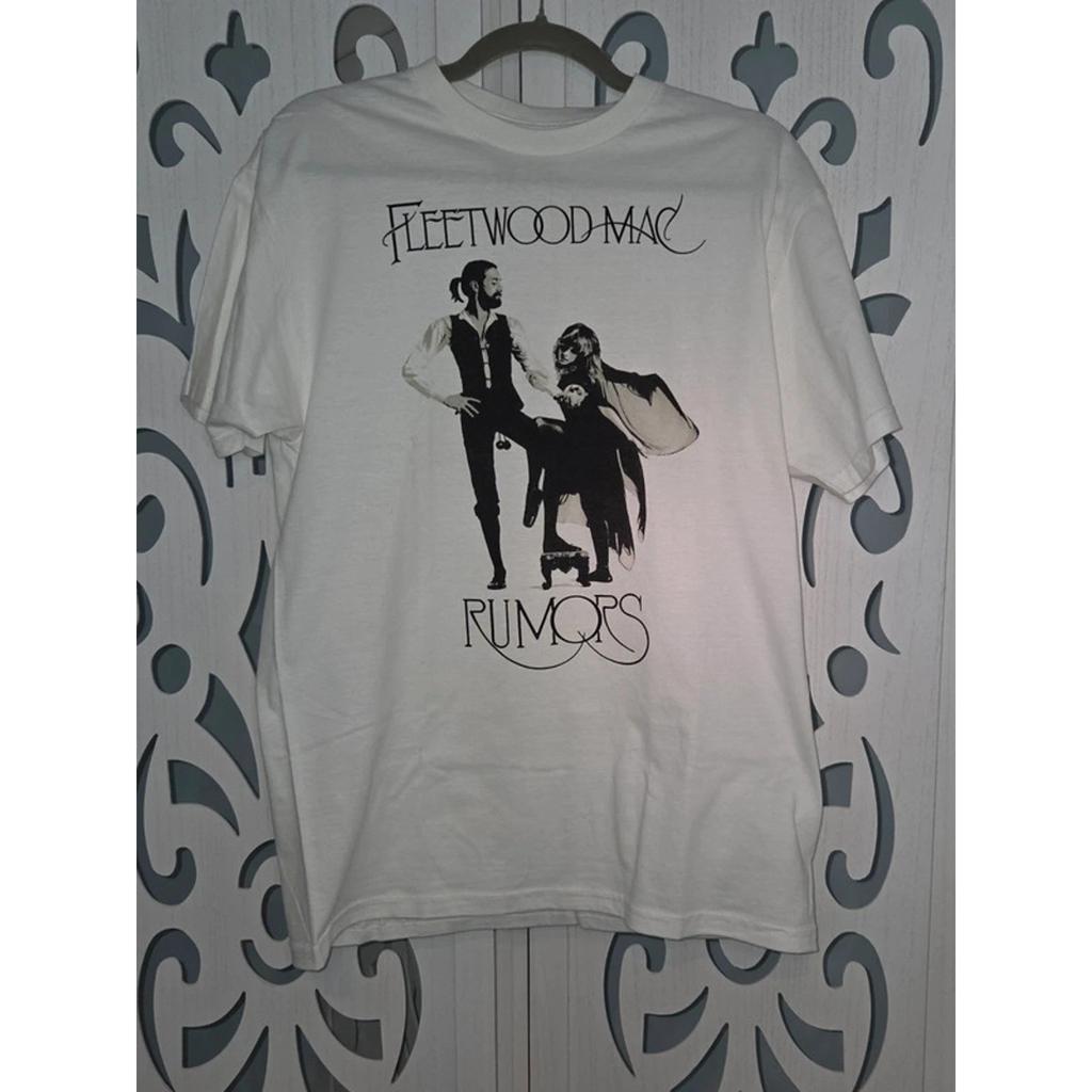 Fleetwood Mac Rumours Rock Band Graphic T Shirt White Album Tee Medium NWOT