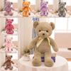 35cm Bear Teddy With Colored Bow Tie Plush Toy Stuffed Animal Doll Kids Gifts