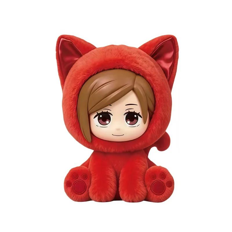 EAKI Jujutsu Kaisen Cat Sitting Party Blind Box Anime Figure Collectible Decor Ornament Birthday Gift Toy