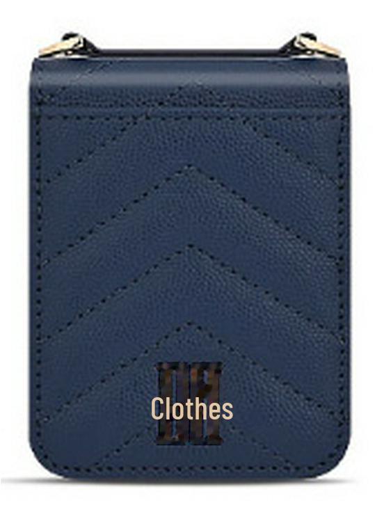 Кожаный чехол с ромбовидным узором для Samsung Z Flip3/4/5 — универсальный дизайн против падений