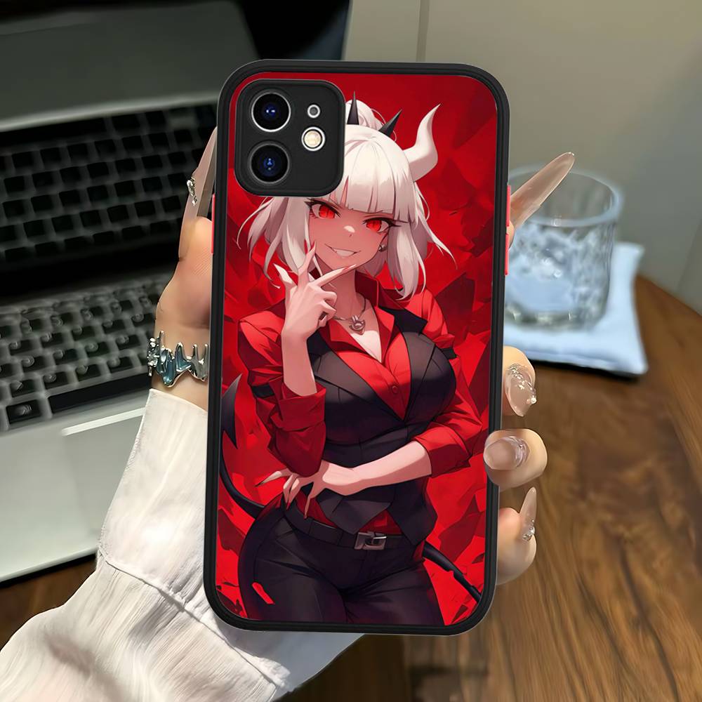 Classic Game H-helltakerS Anime Phone Case For IPhone 14 11 12 13 Mini Pro Max 8 7 Plus X XR XS MAX Translucent Matte Cover
