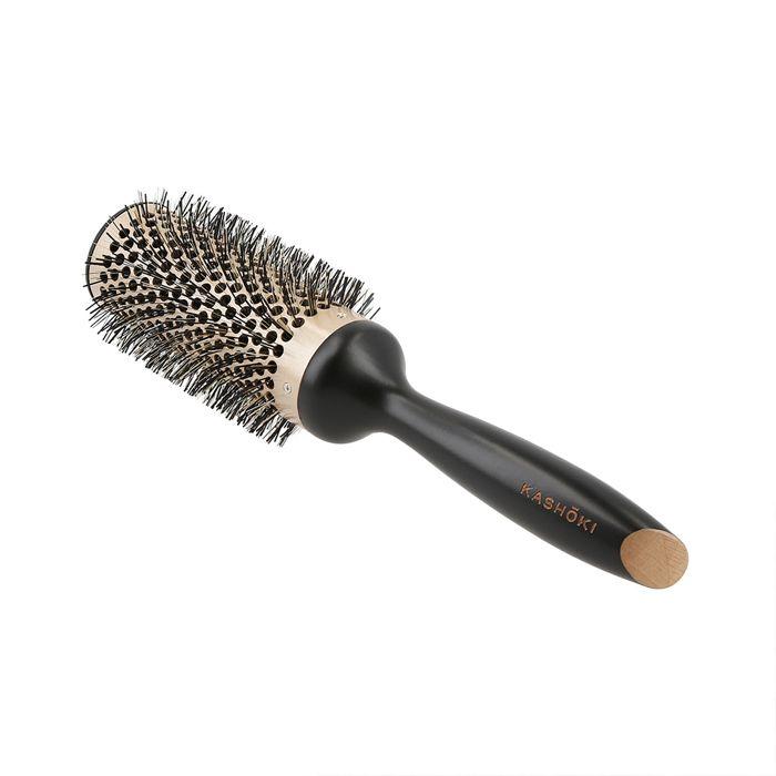Brosse ronde - KASHŌKI - Essential Beauty 43mm - Poils de sanglier - Coiffage efficace - Tous types de cheveux