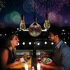 Novelty 3D Fireworks Effect Vintage Edison Lamp E27 110V-220V Holiday Decoration Lights A60 ST64 G80 G95 G125 Christmas Party Home Decor