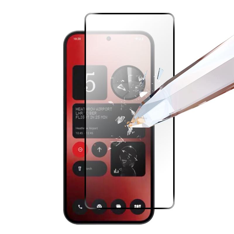 RURIHAI 10 шт. для Nothing Phone (2а) Плюс/Телефон (2а) Защитная пленка для экрана Сверхпрочная Высокоалюминиевая-кремниевая стеклянная пленка
